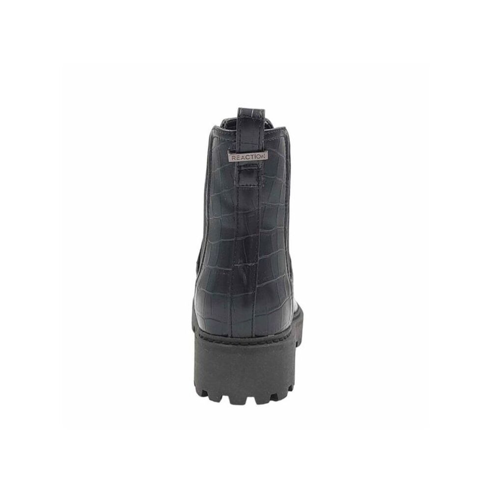REACTION KENNETH COLE Womens Black Pull Tab Salt Lug Chelsea Toe Wedge Chelsea 9 - Picture 2 of 4